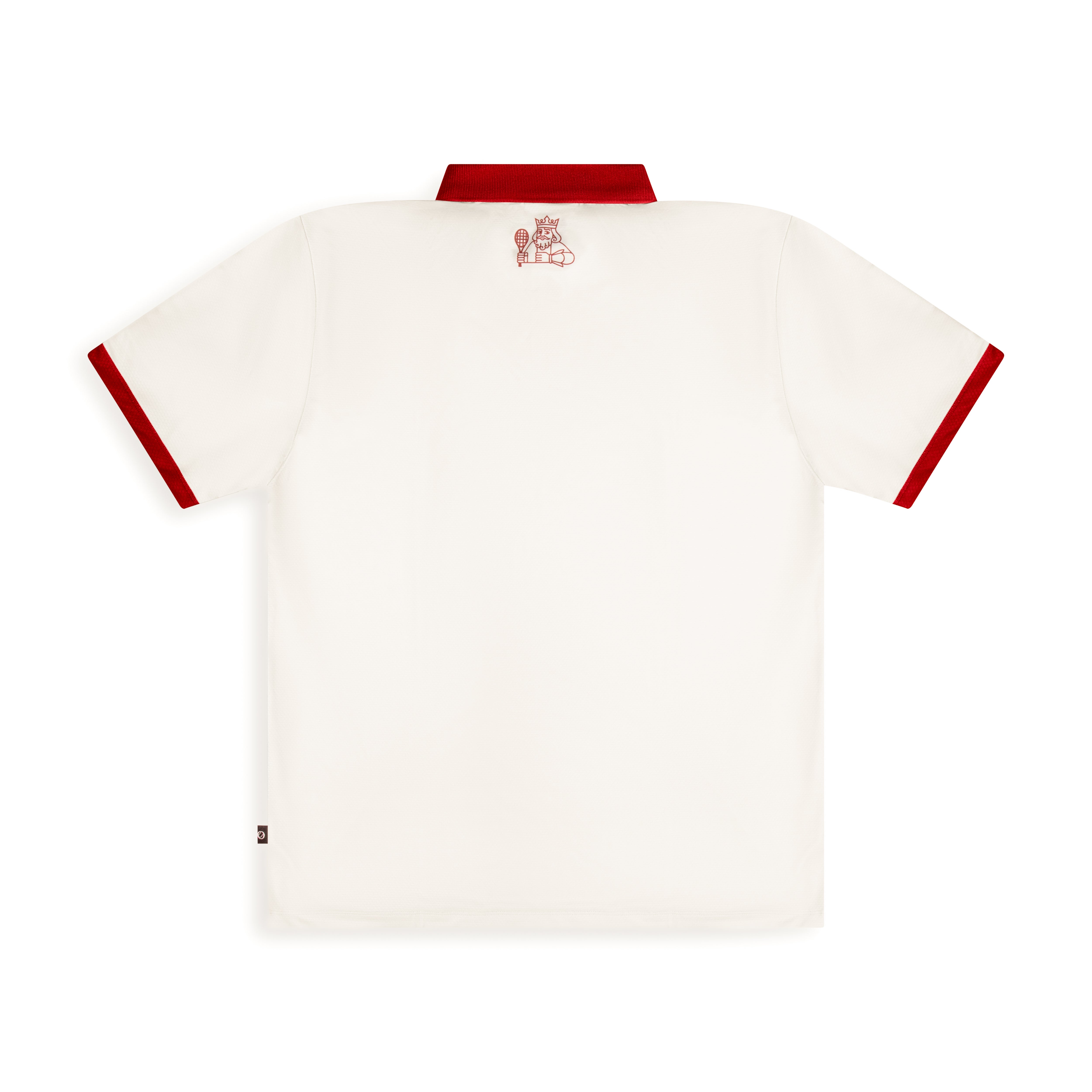 The Royale Polo - Off White / Red