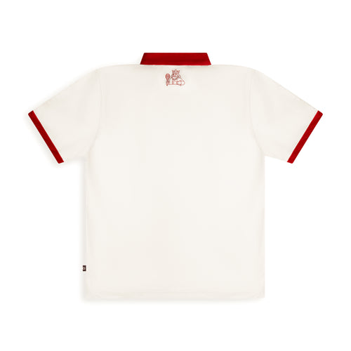 The Royale Polo - Off White / Red